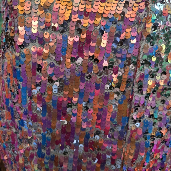 Size 11/12 Pink And Blue Sequin Dress - Picture 7 of 7